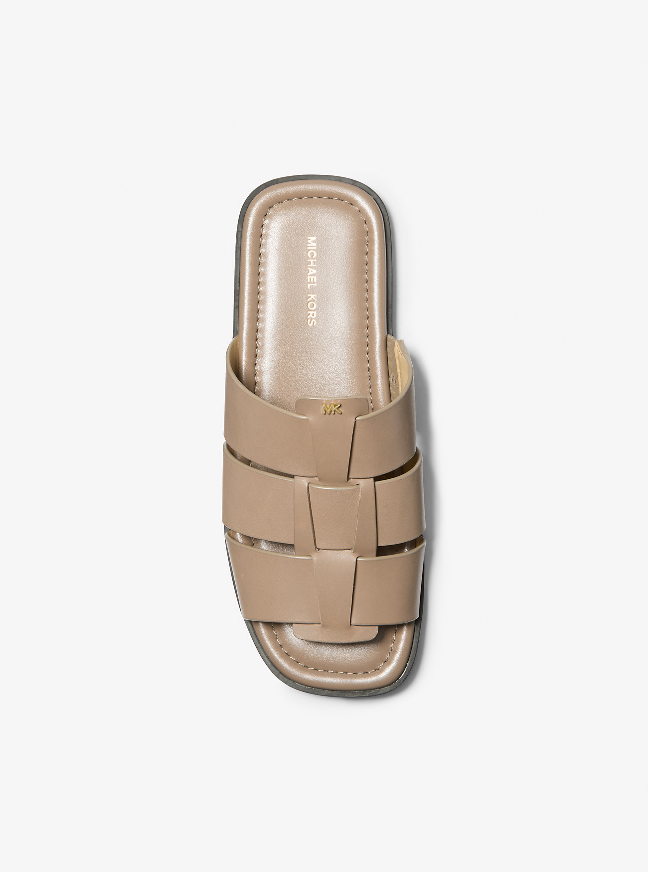 Sandały Indy Leather Slide - BIRCH