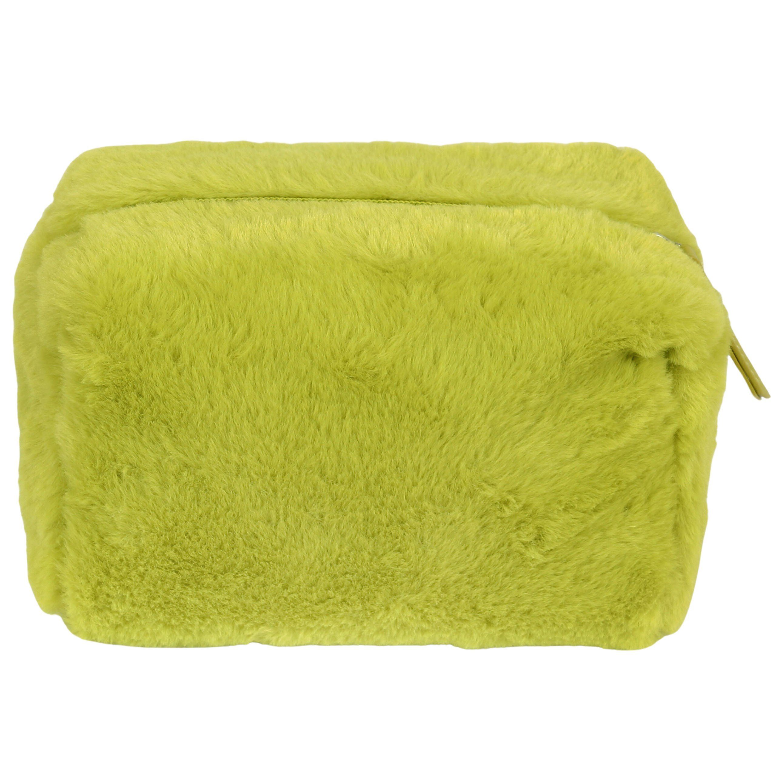 Sarcia.eu Kulturbeutel Grinch Plüsch Schminktasche quadratisch, mit Reißverschluss