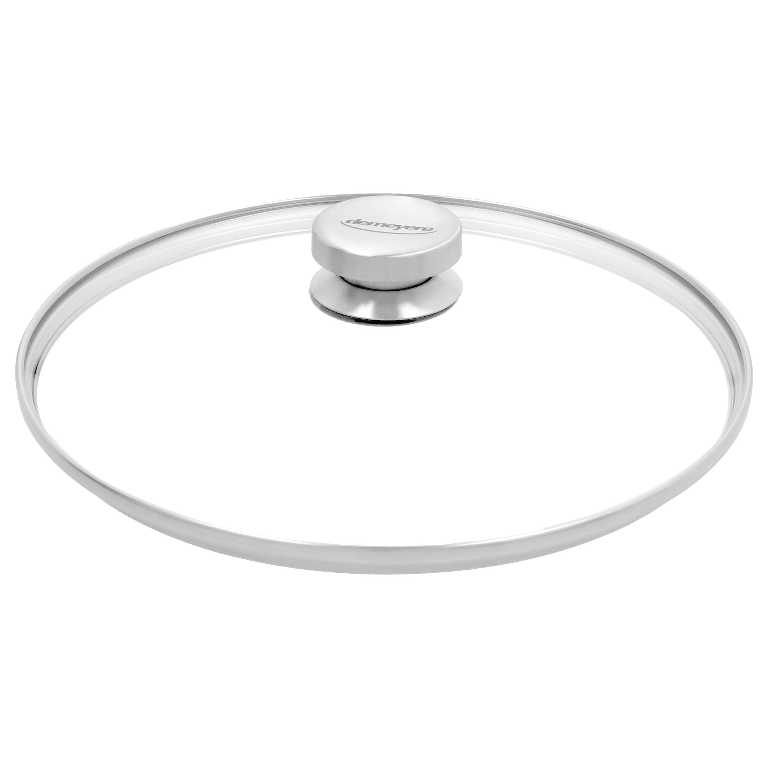Konische Schmorpfanne mit Glasdeckel 28 cm, 18/10 Edelstahl