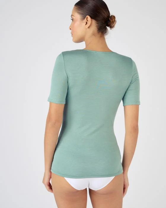 Tee-shirt manches courtes Thermolactyl 10% soie