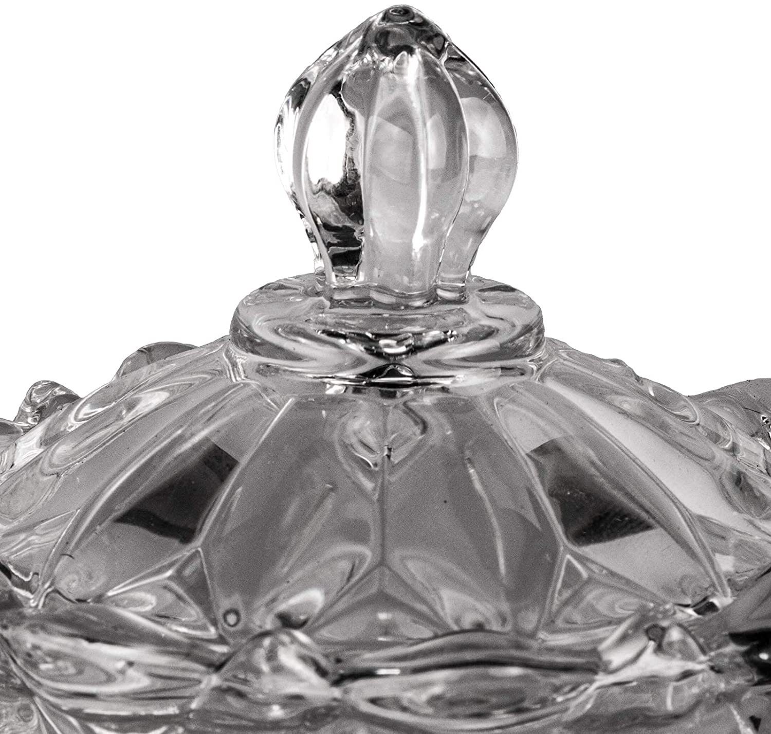 DRULINE Allzweckkiste Bonbonglas Bonbonniere aus Vorratsglas Glasgefäß