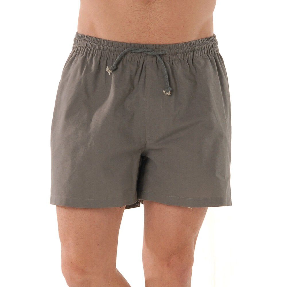 Short toile taille élastiquée