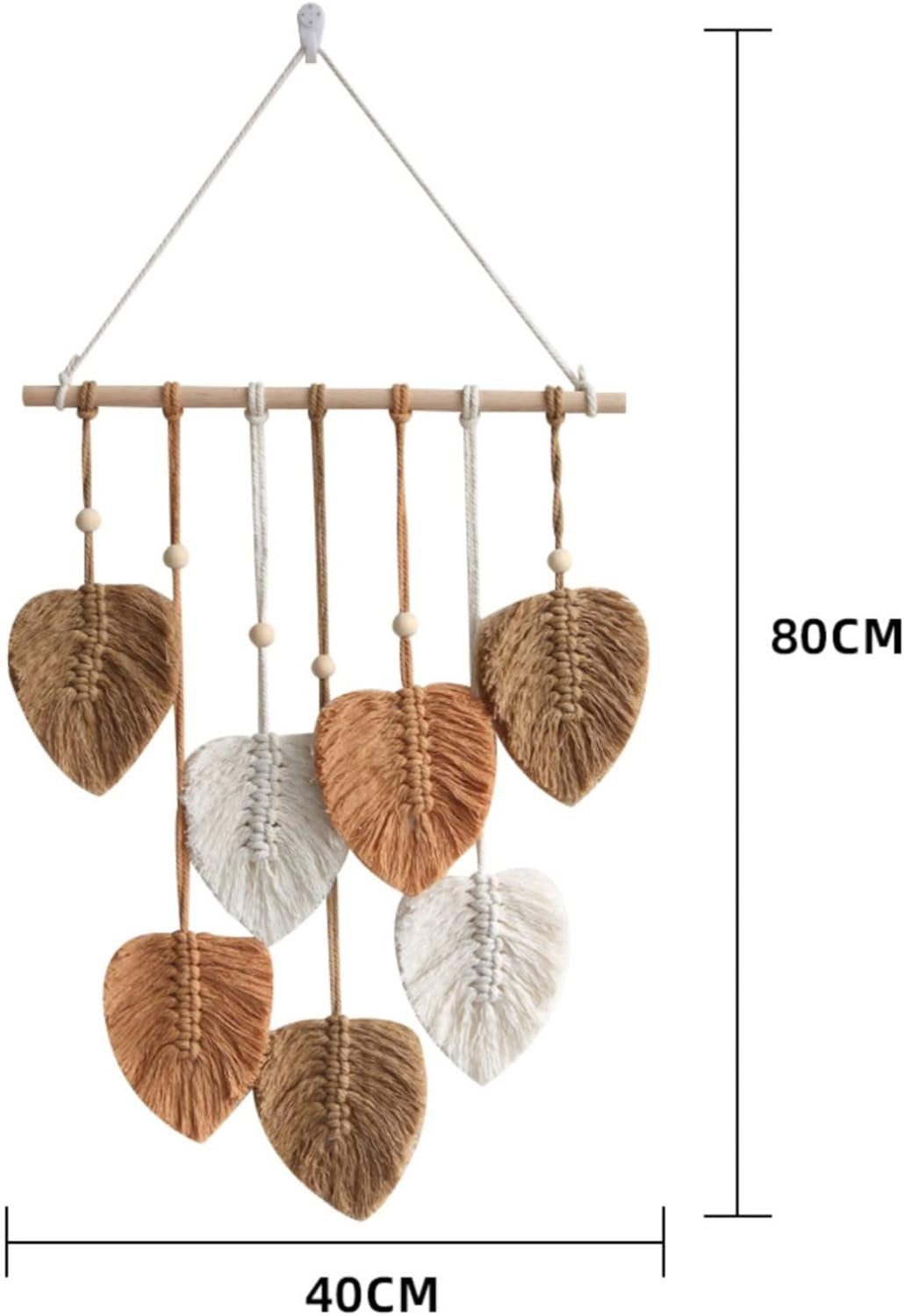 Wandteppich Makramee 100%Baumwolle Wandbehang, Blusmart, Wanddekoobjekt Boho