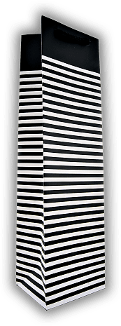 Geschenktaschen 1er Papier Mattglanz schwarz weiß gestreift Geschenktaschen 1er Papier Mattglanz schwarz weiß gestreift Verkauf nur bei gleichzeitiger Abnahme von entsprechender Menge Wein oder Spirituosen