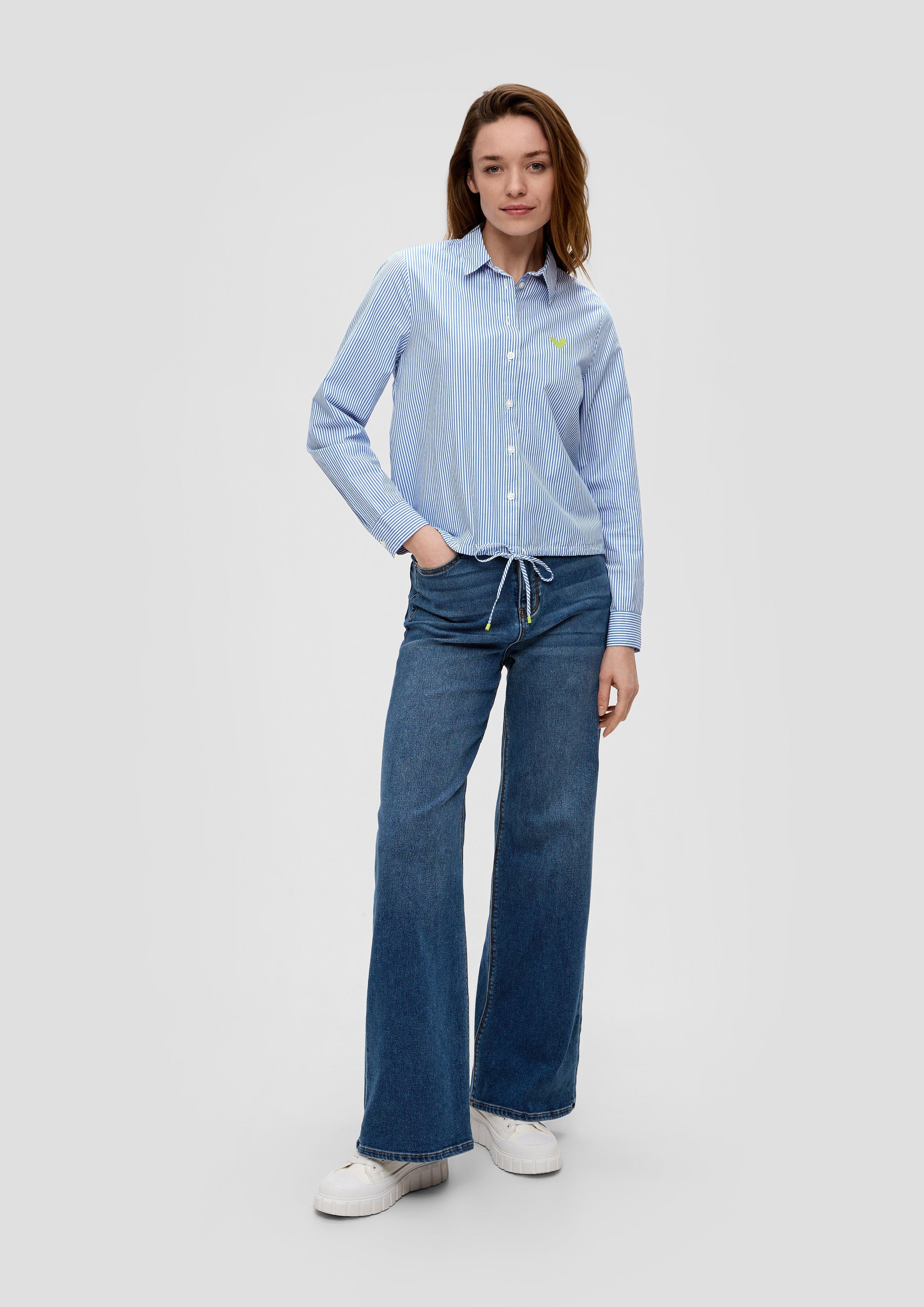 Baumwollbluse mit Streifenmuster  2142329-55G4