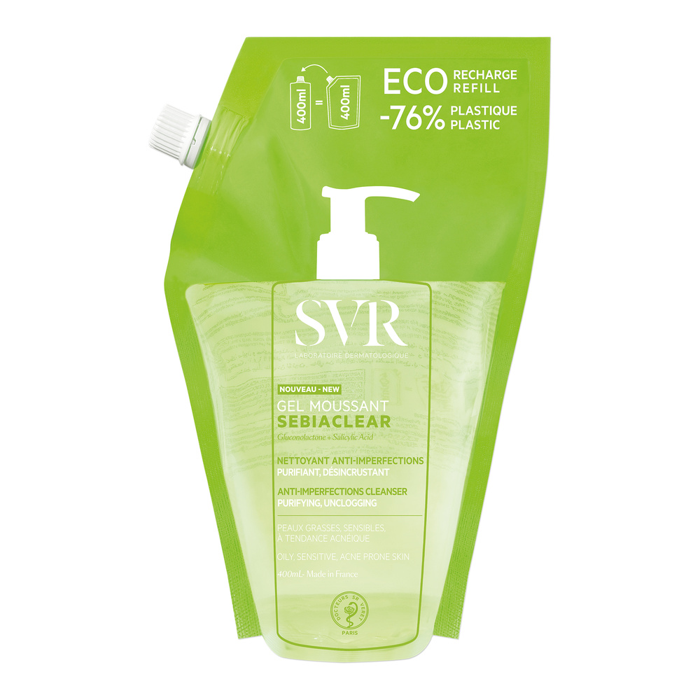laboratoires svr Sebieclear Gel Moussant Refill Nettoyant