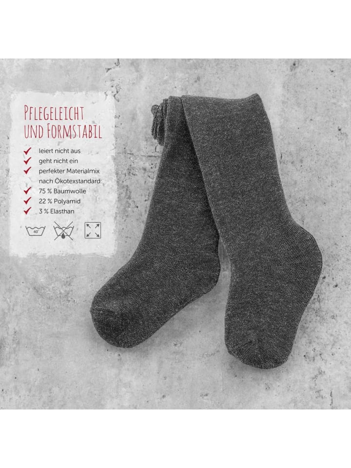 LaLoona Strumpfhose 2er Pack - Dunkelgrau - in grau günstig kaufen
