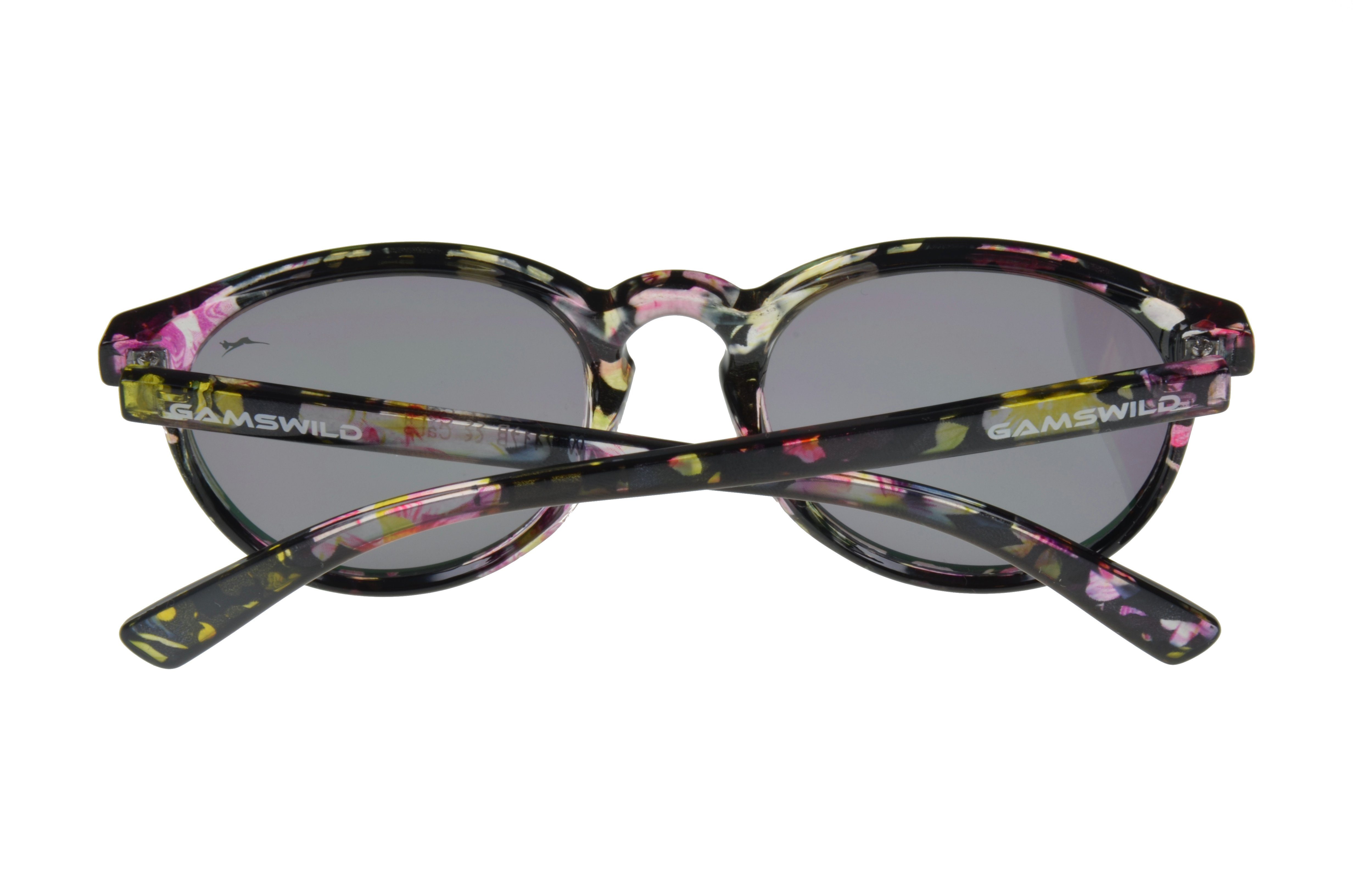 Gamswild Sonnenbrille WJ7417 GAMSKIDS Jugendbrille 5-12 Jahre Kinderbrille Mädchen kids, bunt-gemustert, lila-gemustert