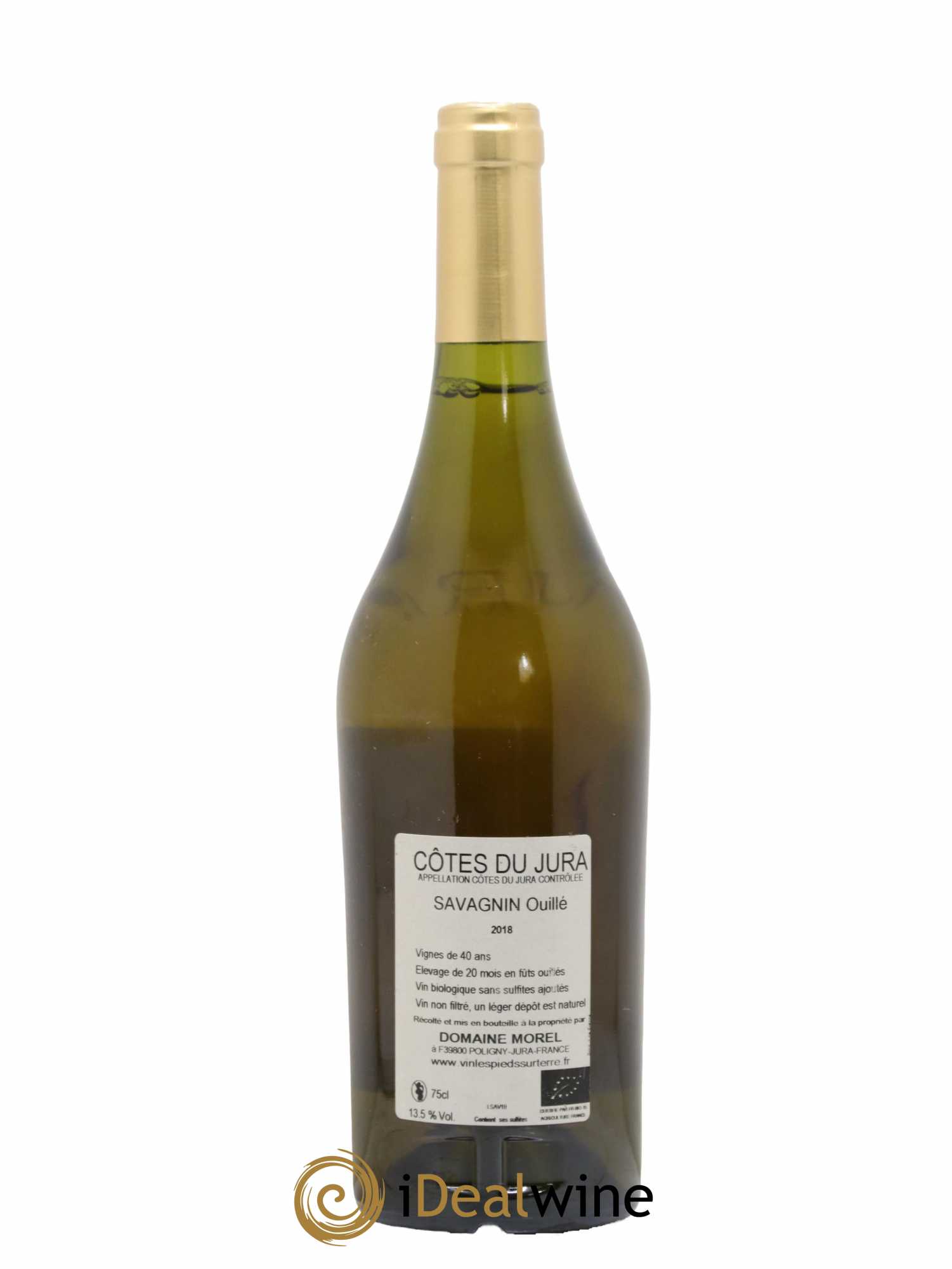Côtes du Jura Savagnin Ouillé Les Pieds sur Terre Valentin Morel  2018 - Lot de 1 Bouteille