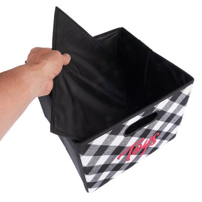 TIAKI karierte Spielzeug-Aufbewahrungsbox