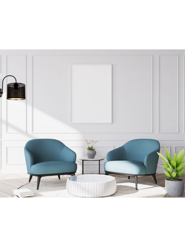 Licht-Erlebnisse Wandlampe in Schwarz Gold günstig kaufen onesize