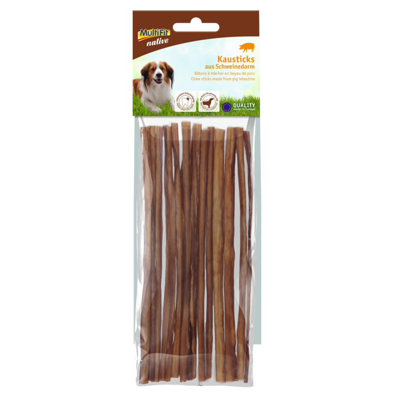 MultiFit Snacks MultiFit native Kausticks aus Schweinedarm 3x60g