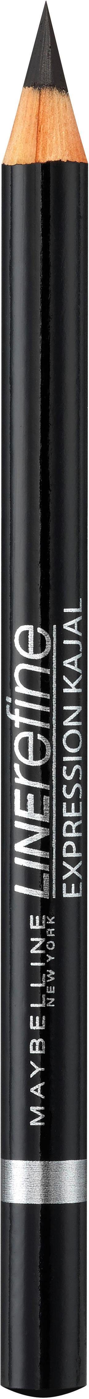 MAYBELLINE NEW YORK Kajal Expression Kajal Eye Liner, Holzstift mit feiner Mine