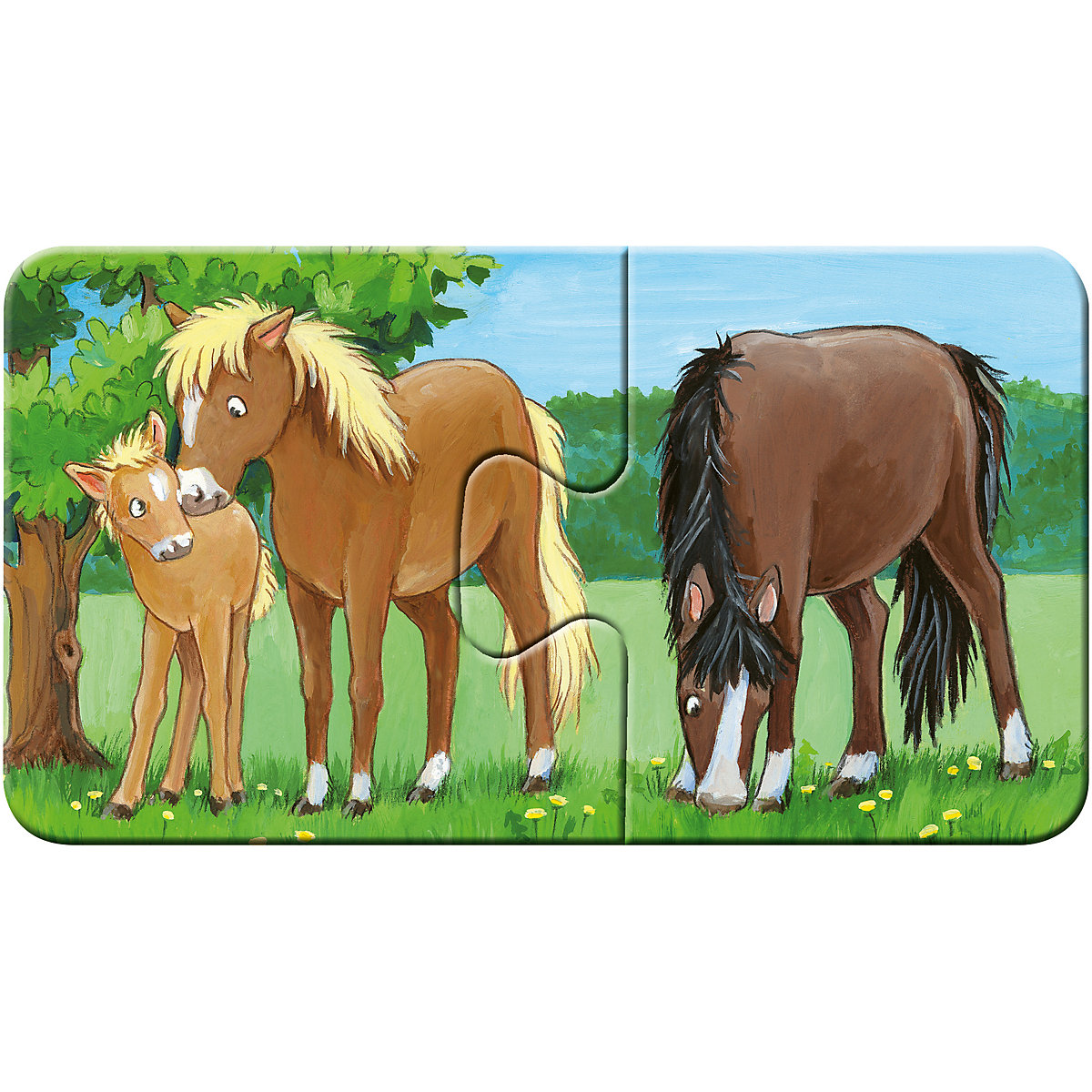 my first puzzles  - Tierfamilien auf dem Bauernhof, 9 x 2 Teile