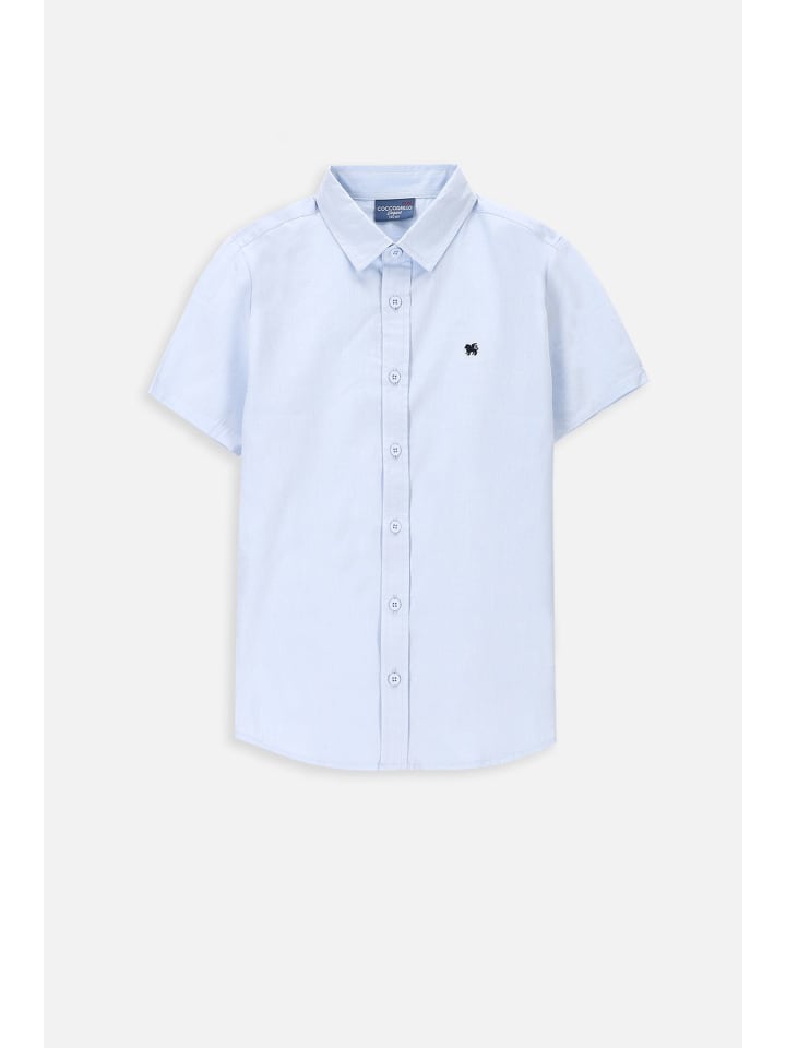 Coccodrillo Hemd mit kurzen Ärmeln in blau günstig kaufen