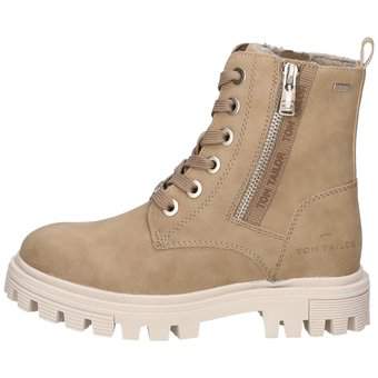 Tom Tailor Schnür Boots in beige