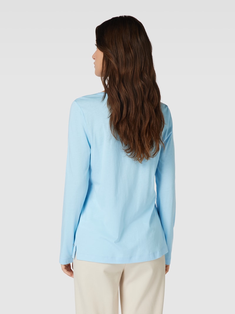 Longsleeve mit Statement-Print Modell 'Everyday' in blau