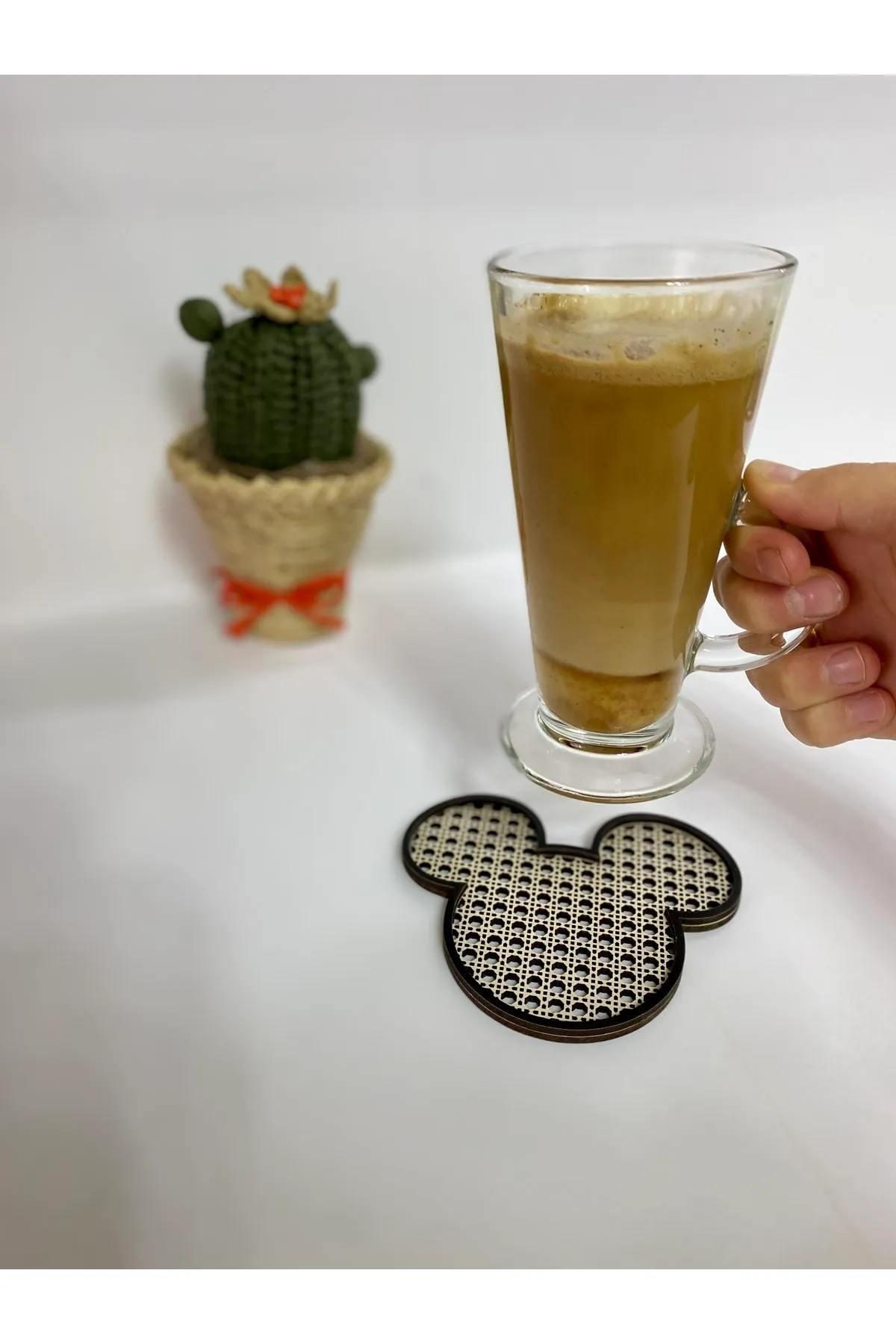 Maison Avf  Mickey Mouse Hazeran Tassenuntersetzer aus Holz (2 Stück)