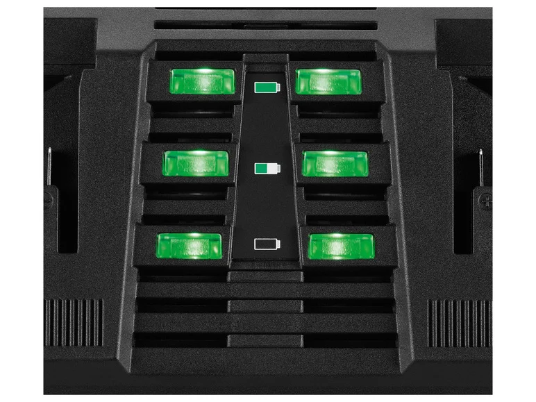 Carregador de bateria dupla PARKSIDE® PDSLG 20 B1, 2 x 4,5 A, 20 V