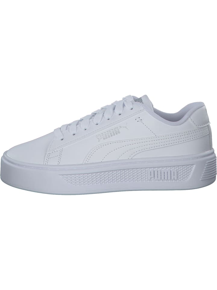 Puma Schnürschuhe in white/silver günstig kaufen