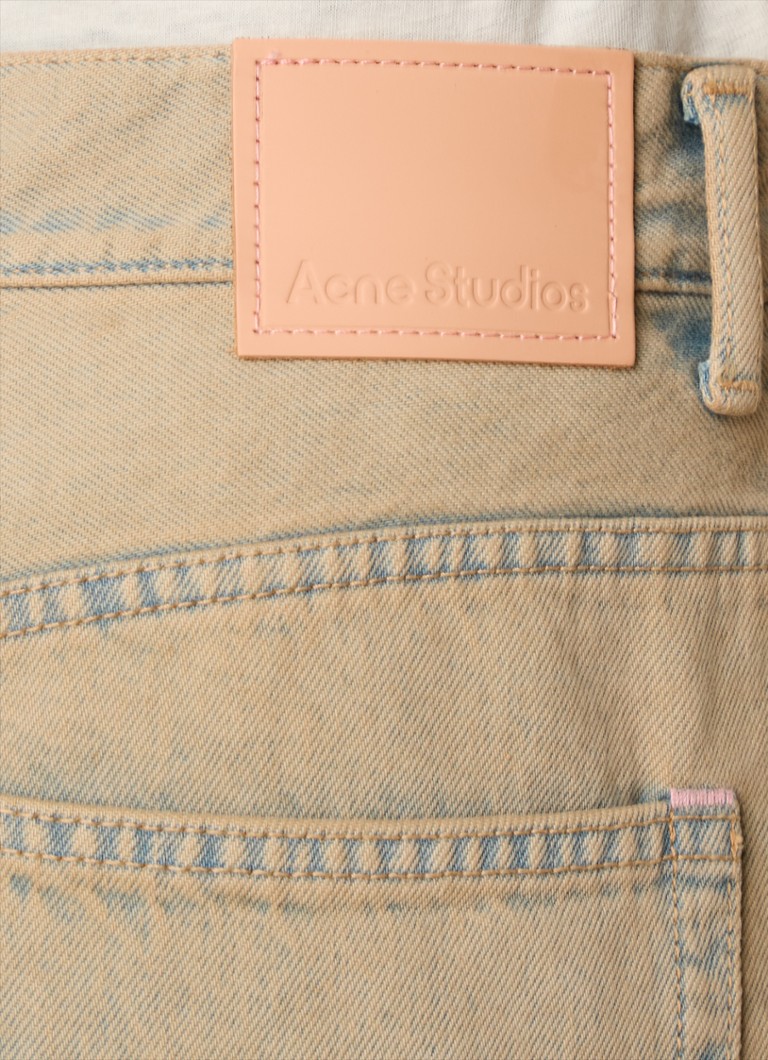 Τζιν Acne Studios με ψηλή μέση και φαρδιά μπατζάκια σε χρωματιστό πλύσιμο