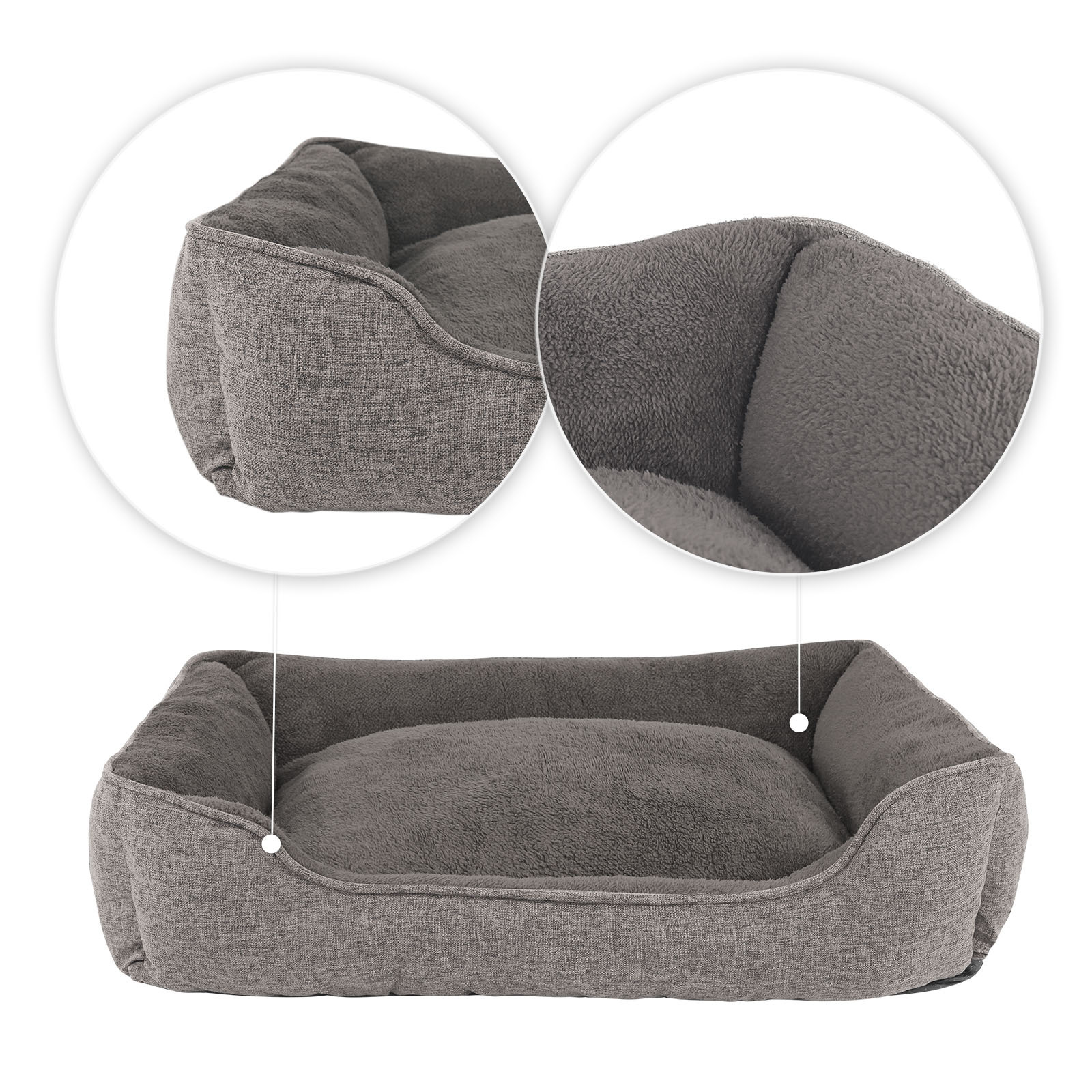 Lionto Hundebetten Lionto Hundebett meliert grau L