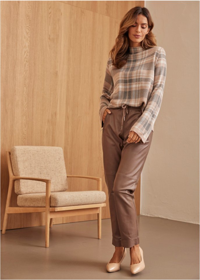 Jacquard-Pullover aus nachhaltiger Viskose