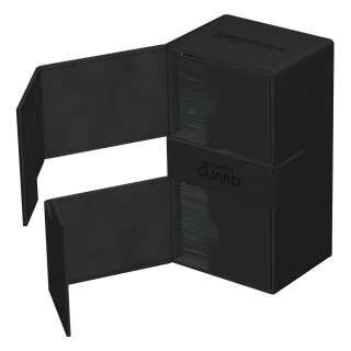 Ultimate Guard Twin Flip`n`Tray 200+ XenoSkin Monocolor - Schwarz
