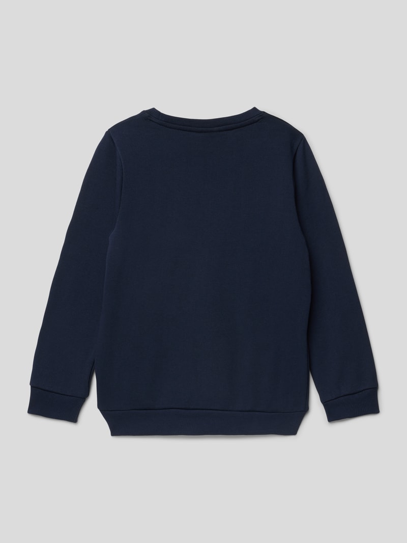 Sweatshirt mit Motiv-Print in blau