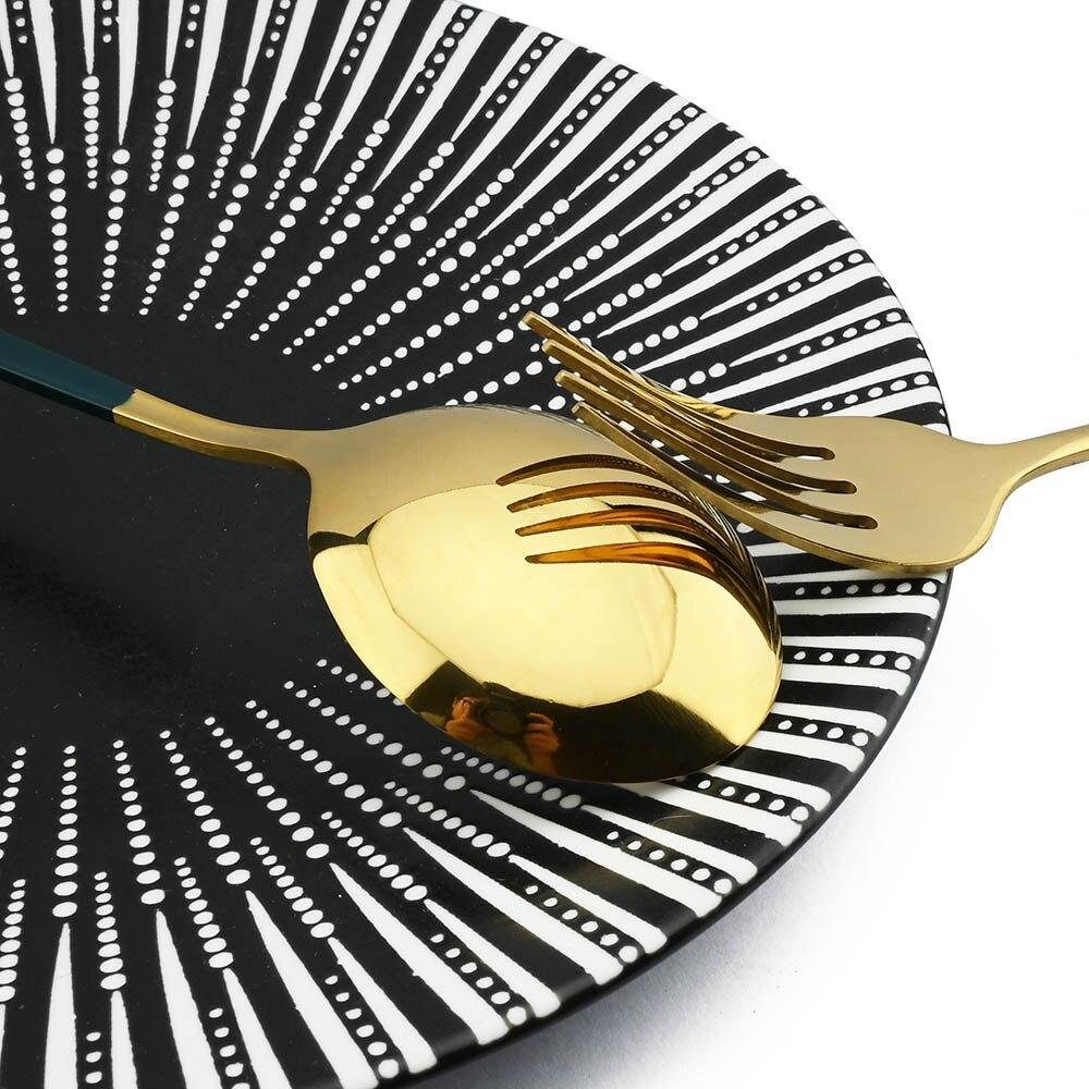 Faizee Möbel Besteck-Set Besteck Set Edelstahl für 6 Personen 24-teiliges Besteckset Luxury Box