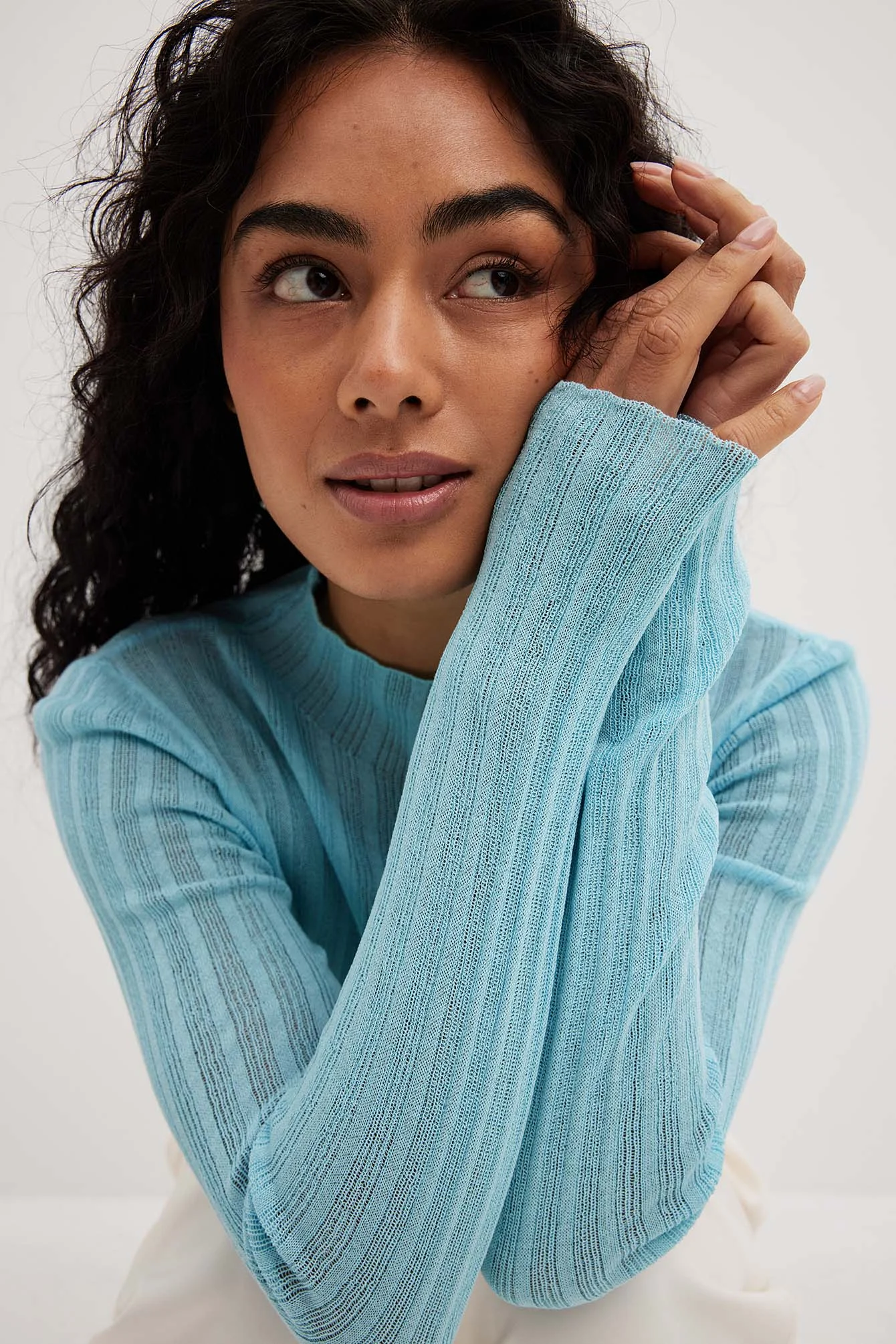Feingestricktes Langarmshirt