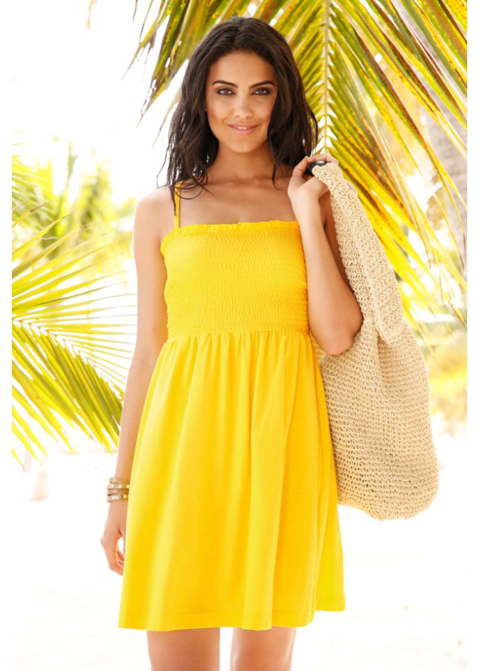 Jersey-Kleid mit verstellbaren Trägern