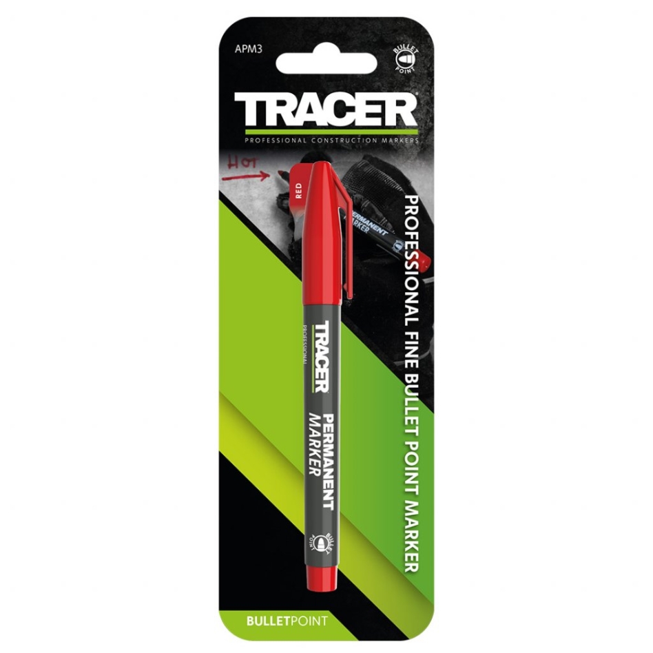 Marker permanentny Tracer APM3 czerwony