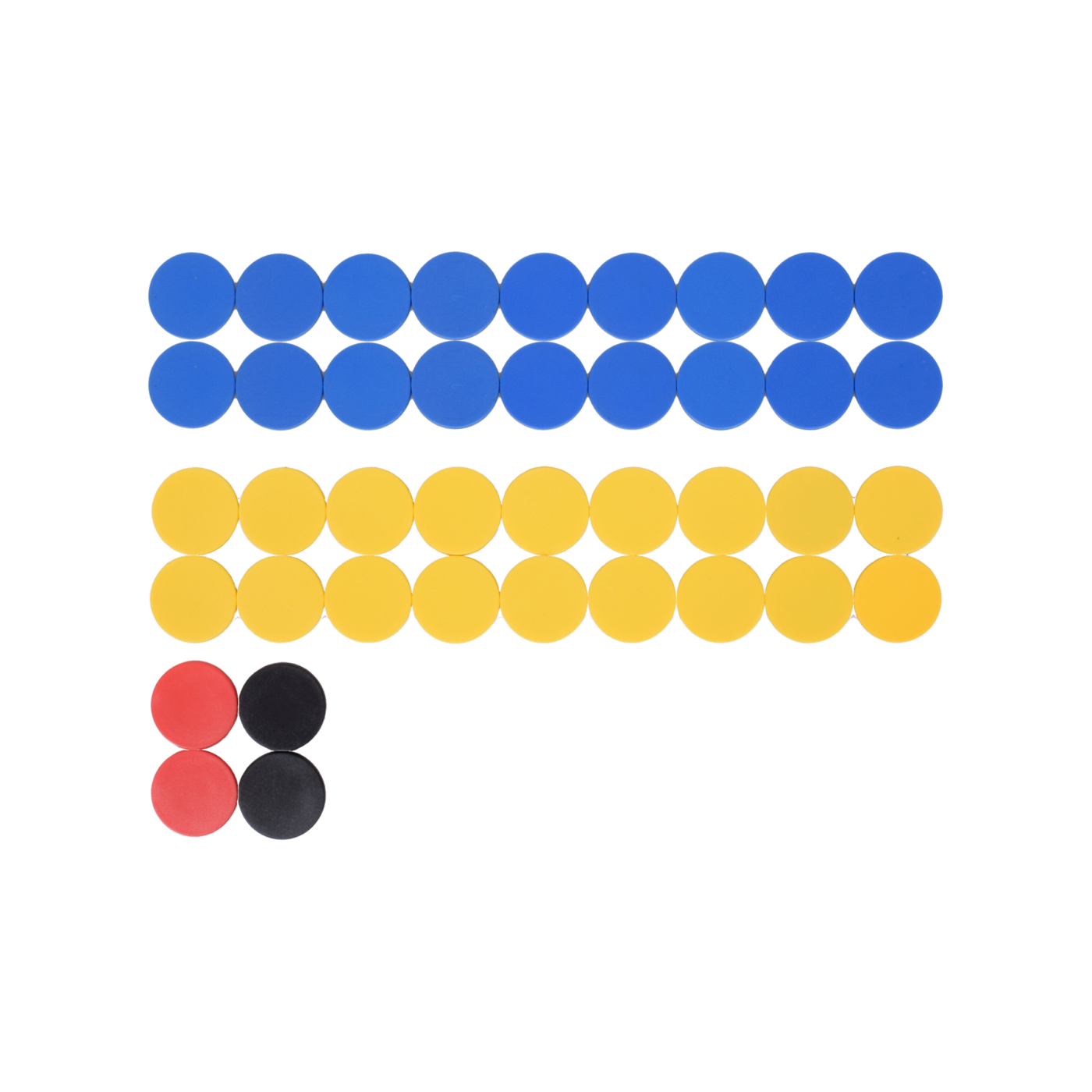 Cawila Premium Magnet Set | 30mm | 40er Set | Gelb Blau