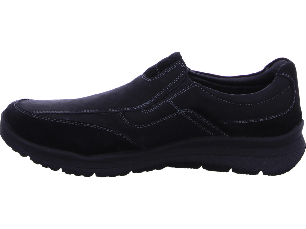 MANITU Klassische Slipper schwarz