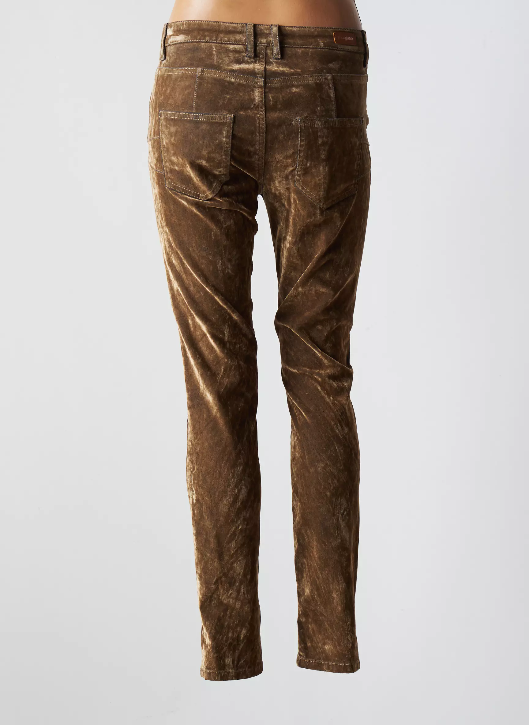 Mayjune Pantalons Slim Femme couleur beige