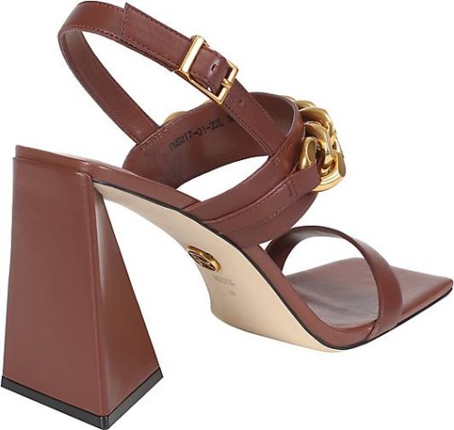 ekonika Riemchenschuhe mit glänzendem Ketten-Element