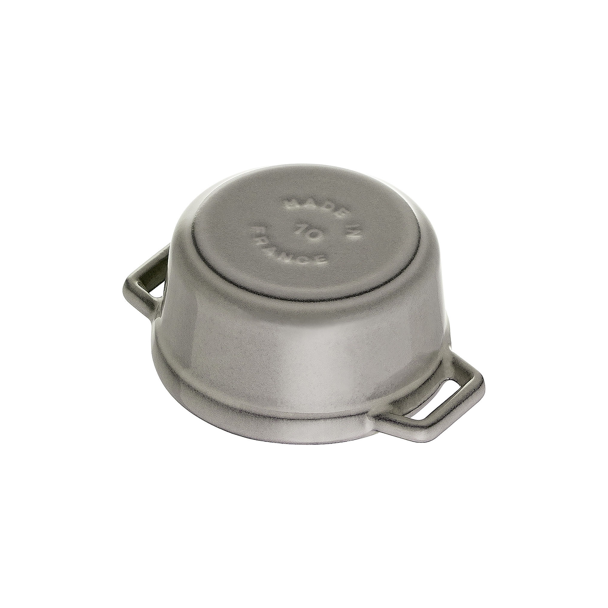 Mini Cocotte 10 cm, rund, Graphit-Grau, Gusseisen
