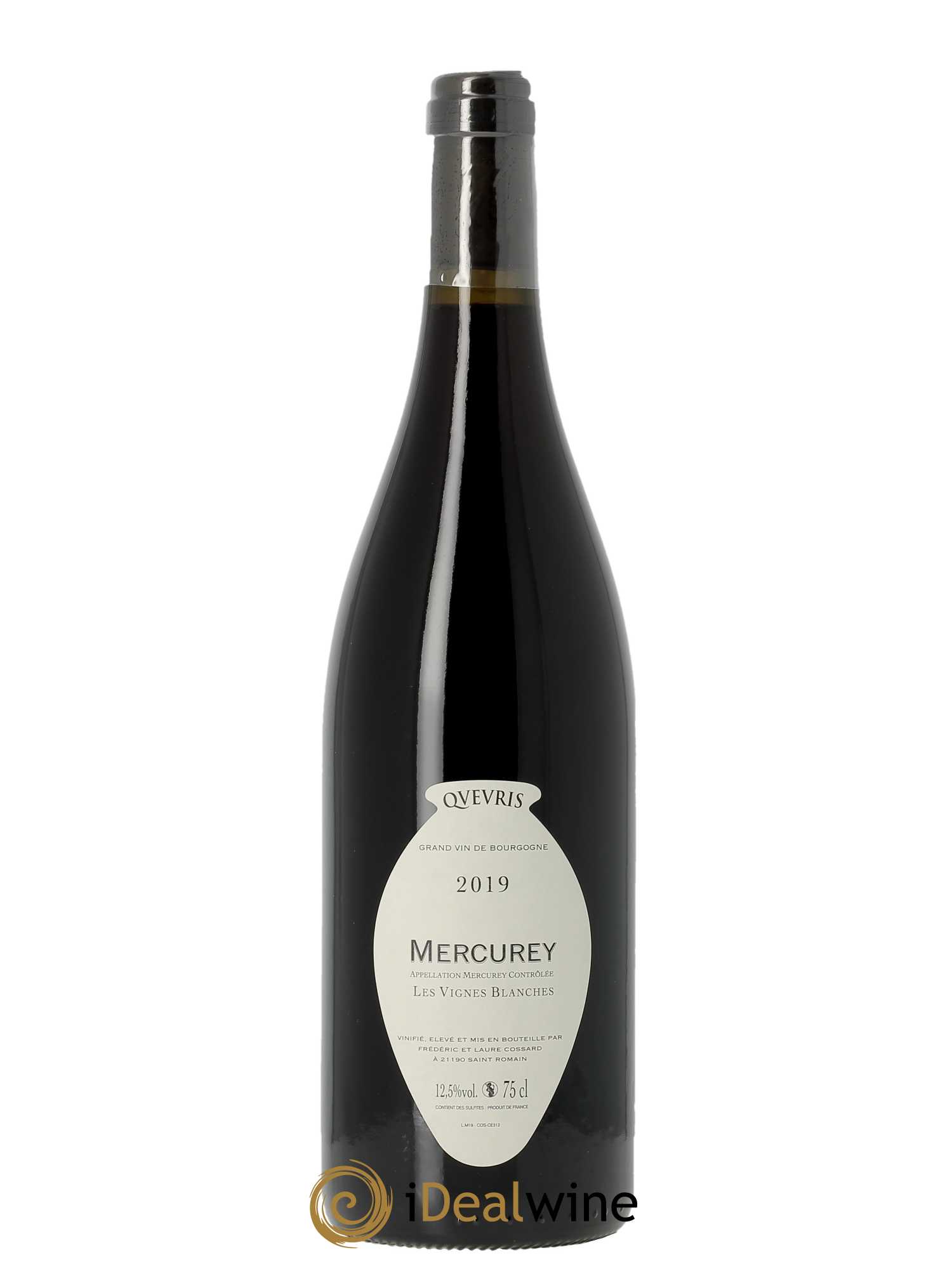 Mercurey Les Vignes Blanches Qvevris Domaine de Chassorney - Frédéric Cossard  2019 - Lot de 1 Bouteille