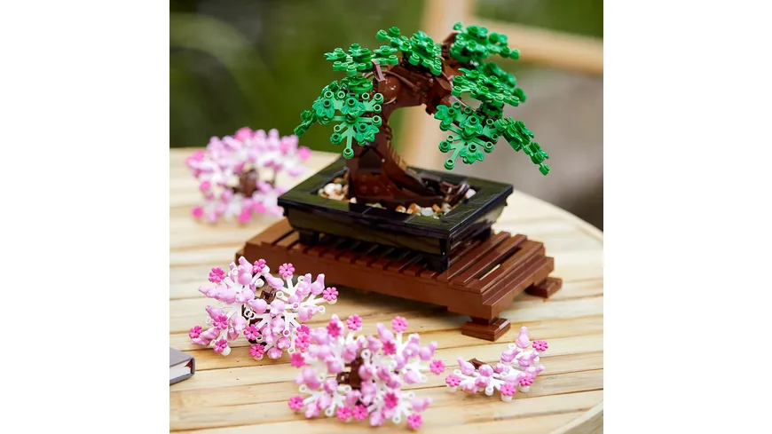 LEGO Icons 10281 Bonsai Baum, Kunstpflanzen-Set für Erwachsene, Deko