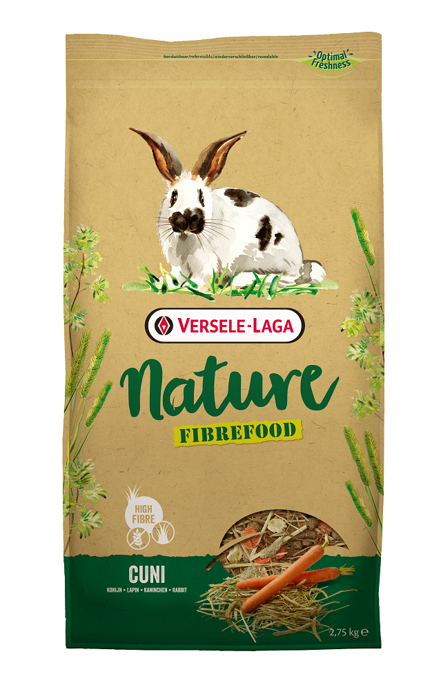 Versele-Laga Hauptfutter Versele-Laga Nature Cuni Fibrefood für Kaninchen 2,75 kg