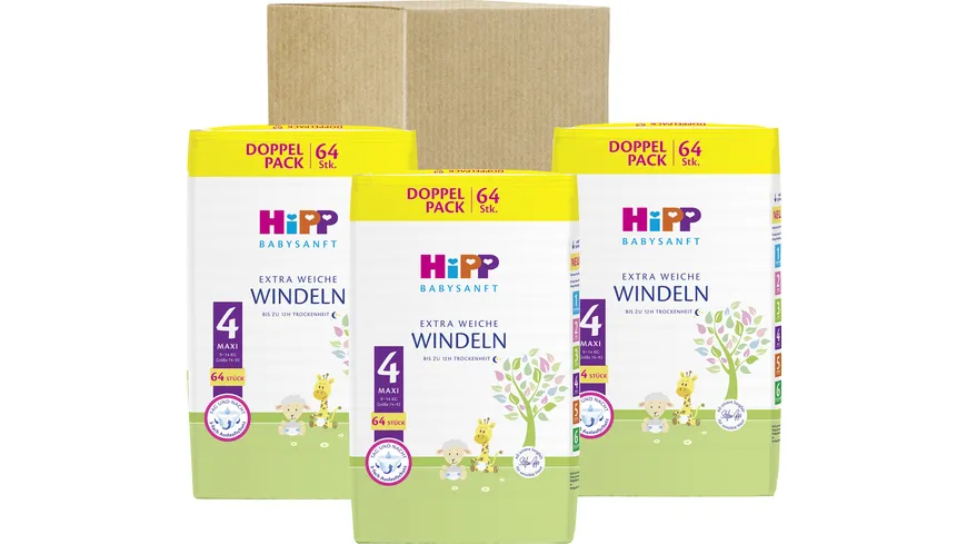HiPP Babysanft Windeln Maxi4 Vorratsbox