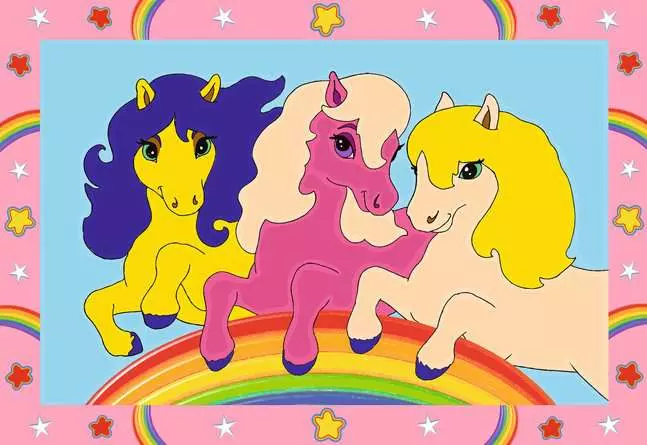 CreArt Süße Ponys - Malen nach Zahlen für Kinder ab 5 Jahren