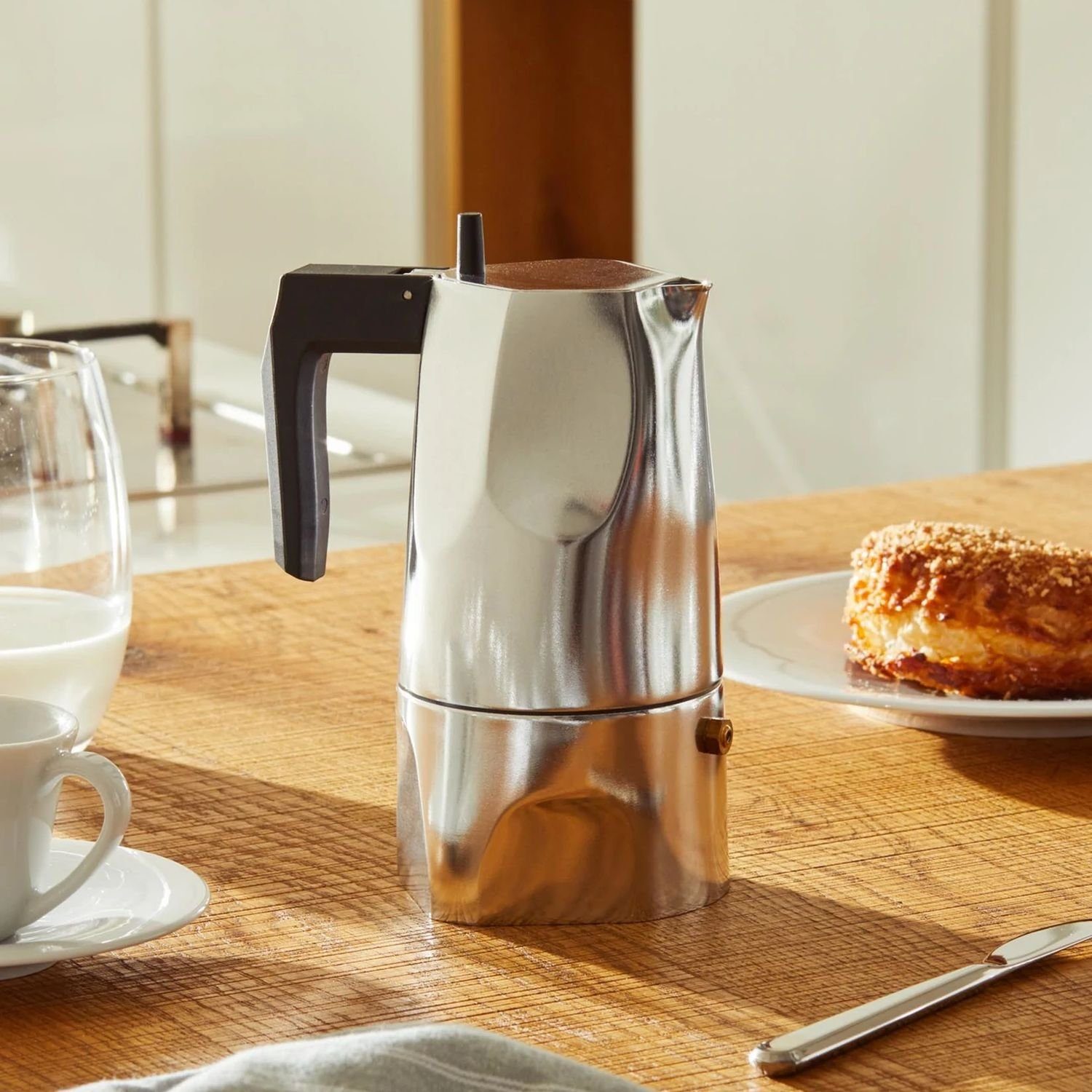 Alessi Espressokocher Ossidiana für 3 Tassen, 0,15l Kaffeekanne