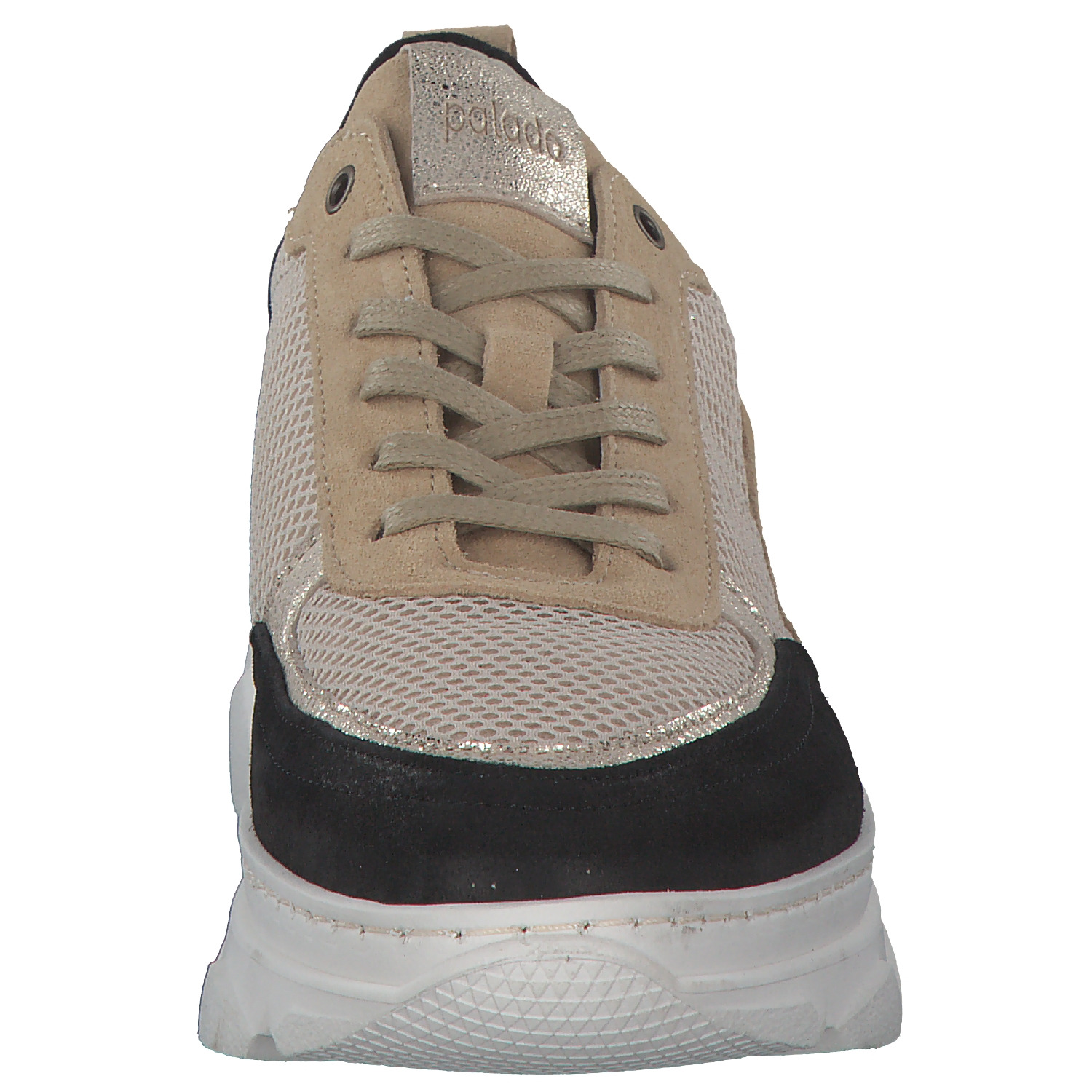 Palado PSN0002, Schnürschuhe, Damen, Schwarz/Gold/Beige