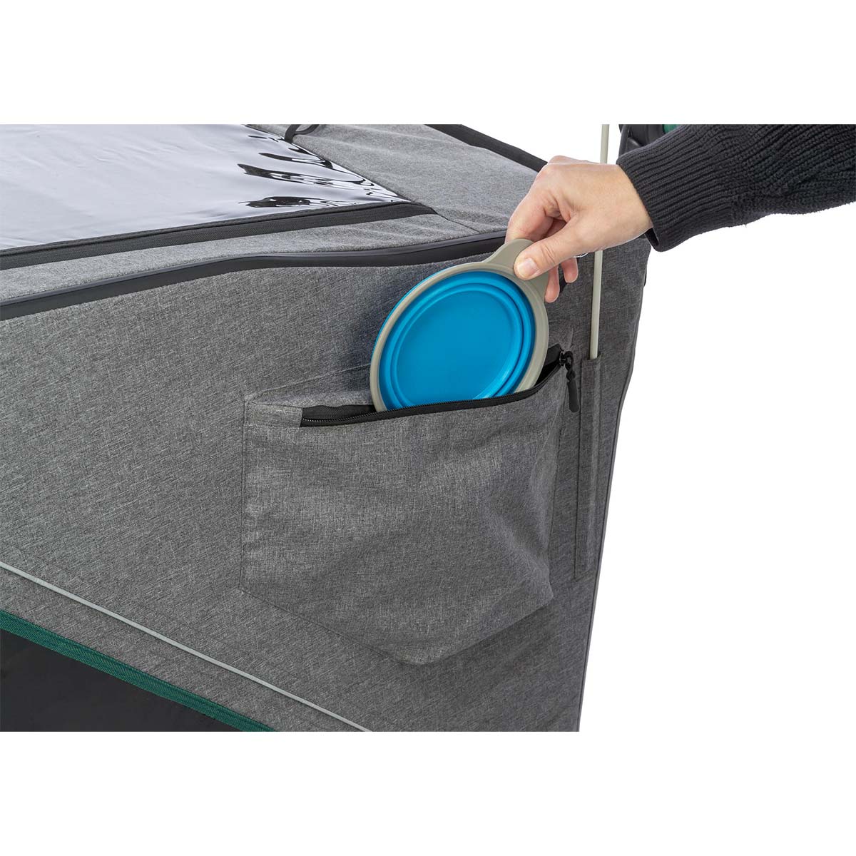 Trixie Fahrrad-Anhänger Grau/Salbei günstig kaufen bei ZooRoyal