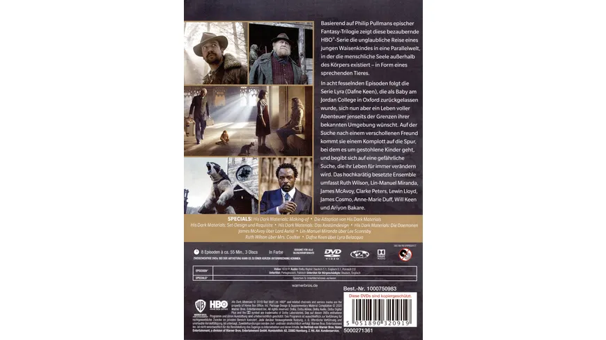 His Dark Materials: Staffel 1  [3 DVDs]