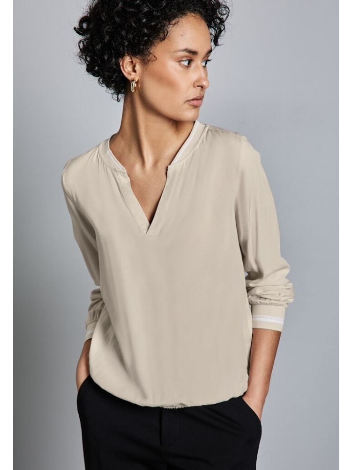 Street One Langarmbluse in smooth sand beige günstig kaufen