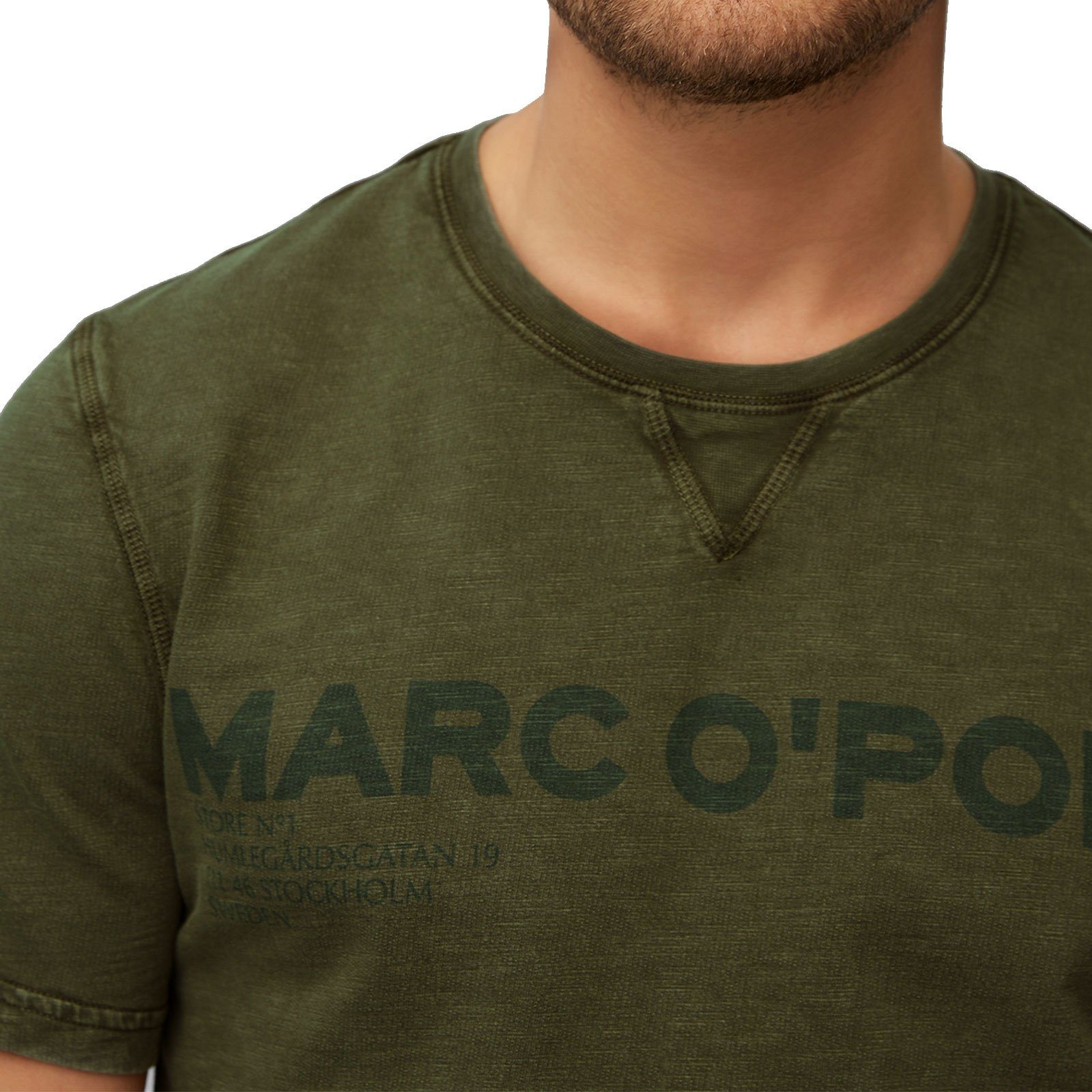 Marc O'Polo T-Shirt Shirt Crew Neck mit Marken-Aufschrift