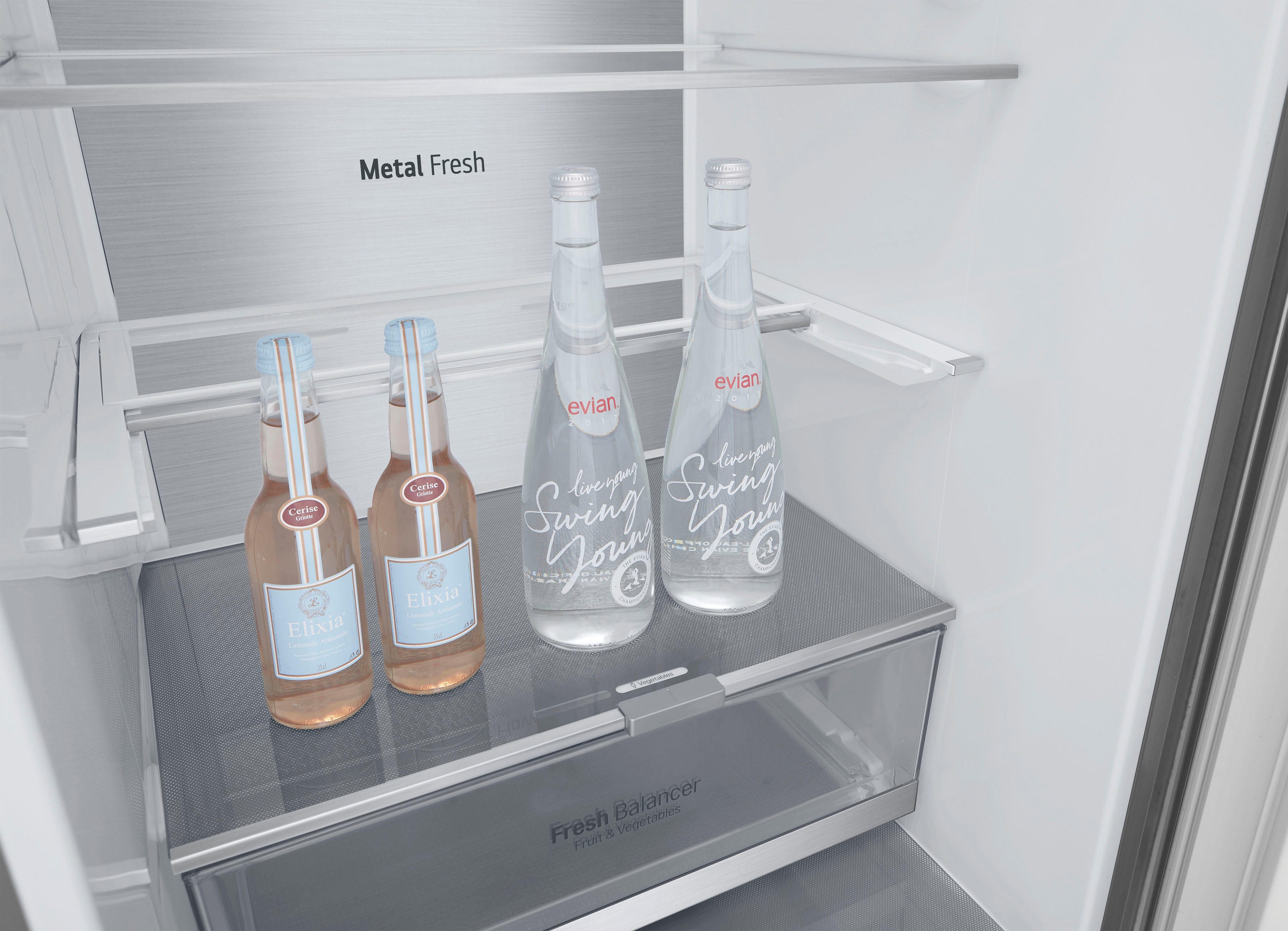 LG Kühl-/Gefrierkombination Serie 7 GBV7280CMB, 203 cm hoch, 59,5 cm breit